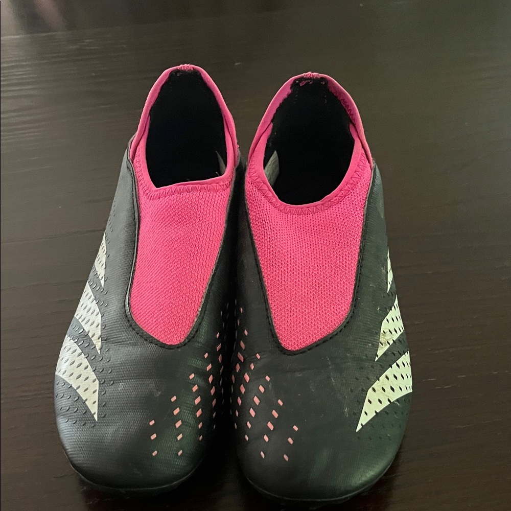 Pink and Black Slip-On cleats
